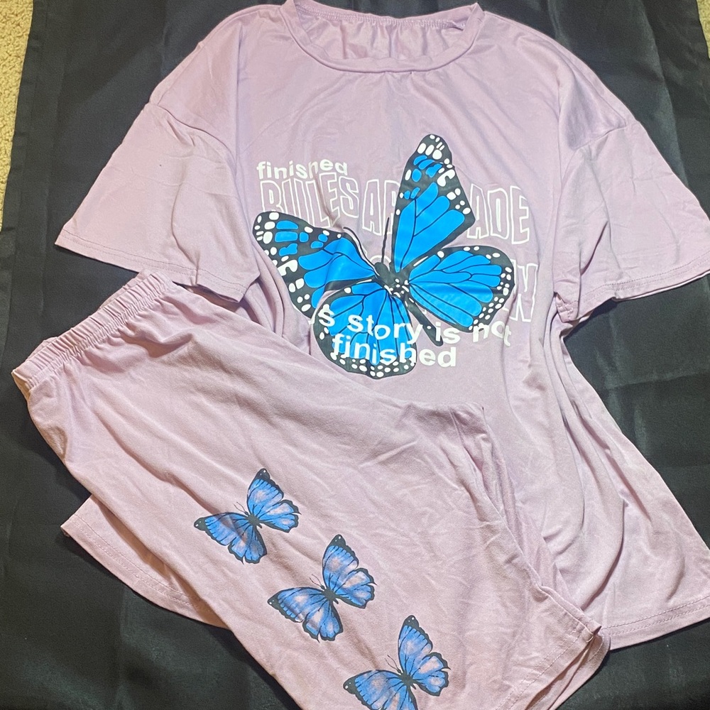 SHEIN Lavender Loungewear Set